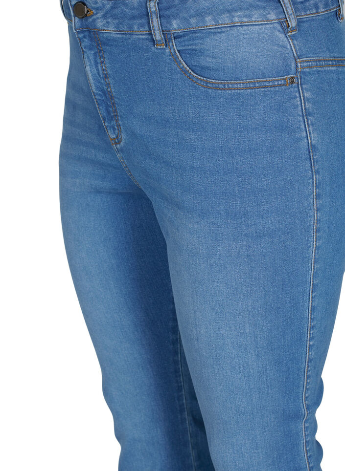 Ellen bootcut jeans med høyt liv, Blå, Packshot image number 2