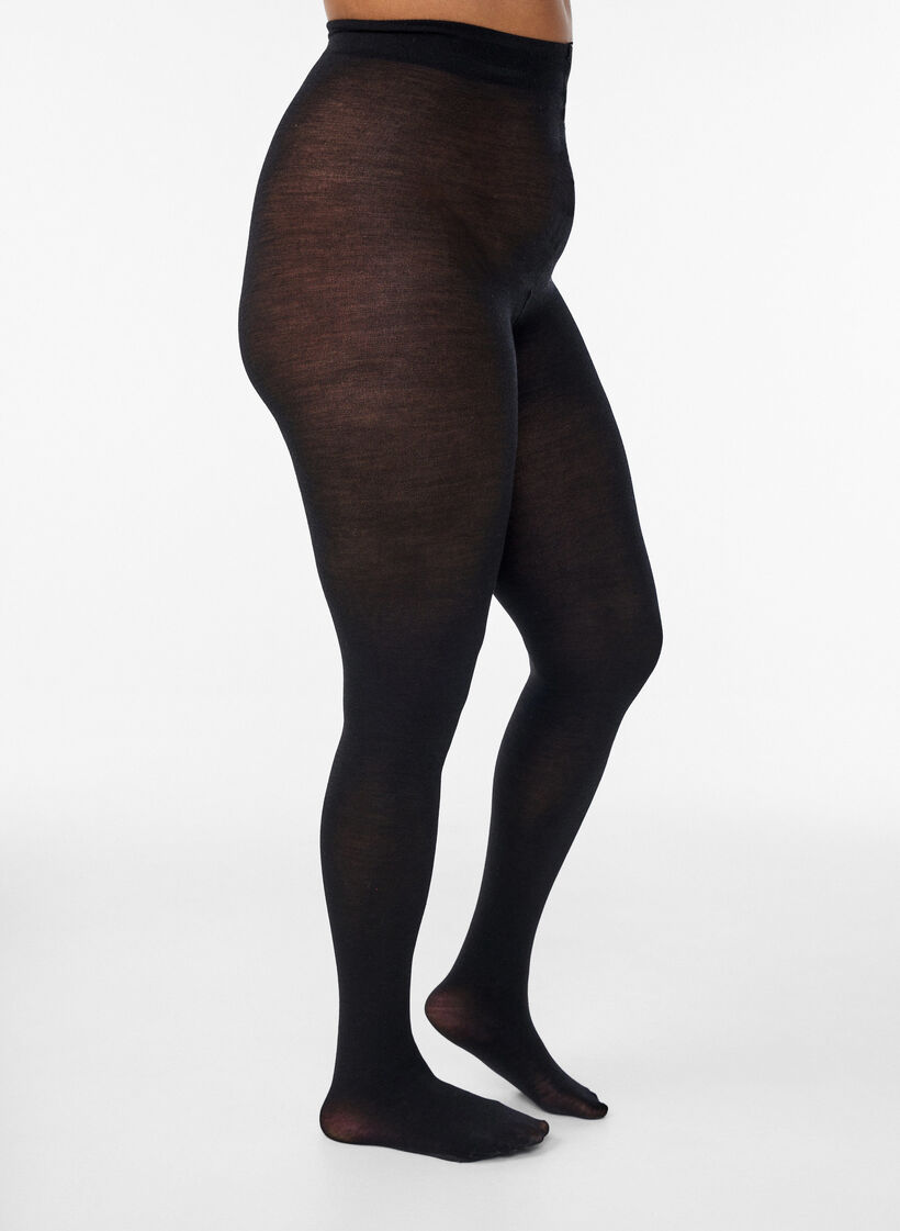 Ullstr&oslash;mpebukser, Svart, Model image number 1