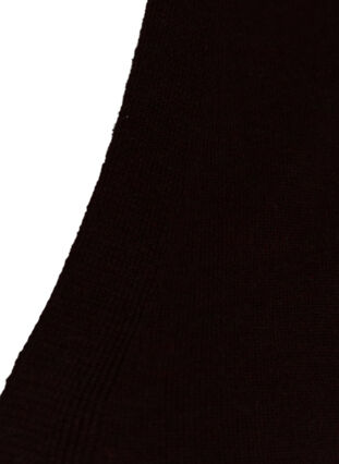 Lang strikkecardigan i viskosemiks, Black, Packshot image number 2