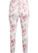Supersmal Amy jeans med blomstertrykk, Vanilje, Packshot image number 1