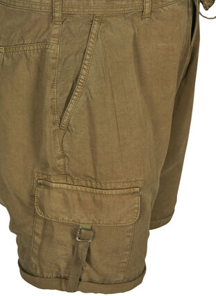 Shorts med sidelommer i lyocell, Tarmac, Packshot image number 2