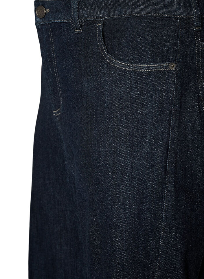 Barrel fit jeans med h&oslash;y midje, Bl&aring;, Packshot image number 2