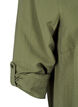 Skjortebluse i viskose med 3/4 ermer, Winter Moss, Packshot image number 3