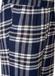 Rutete bomulls pyjamasbukser, Bl&aring;, Packshot image number 2
