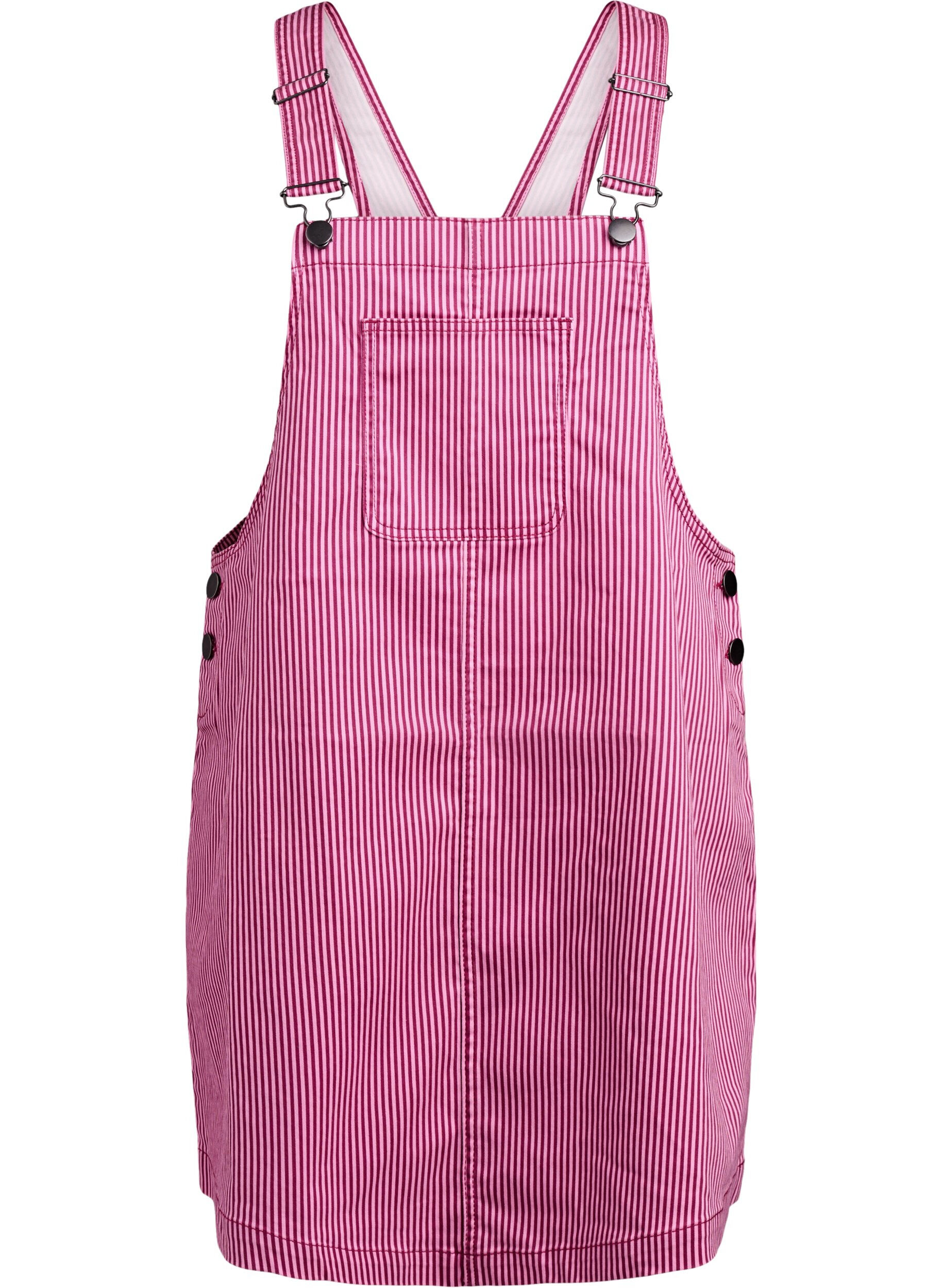 Zizzi Kort stripete snekkerkjole, Red Stripe, Packshot image number 0