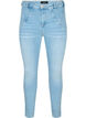 Amy jeans med høyt liv og super slim fit, Light blue, Packshot image number 0