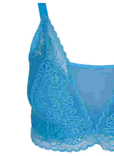 BH med blonder og myk vattering, Cendre Blue, Packshot image number 2
