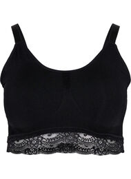Myk BH med blondekant, Black