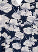 Skjortebluse med v-hals og trykk, Navy B. Flower AOP, Packshot image number 2
