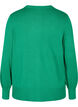 Strikkecardigan med knapper i viskoseblanding, Jolly Green, Packshot image number 1