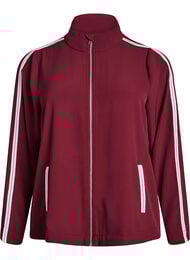 Sporty jakke med glidelås og kule detaljer, T. Port Orch Stripe