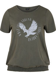 T-skjorte i økologisk bomull med smock, Ivy Acid Eagle AS S