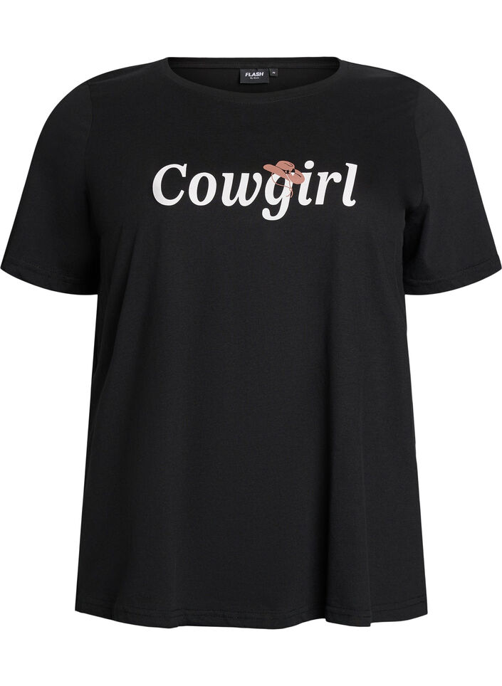 FLASH - T-skjorte med trykk, Svart, Packshot image number 0