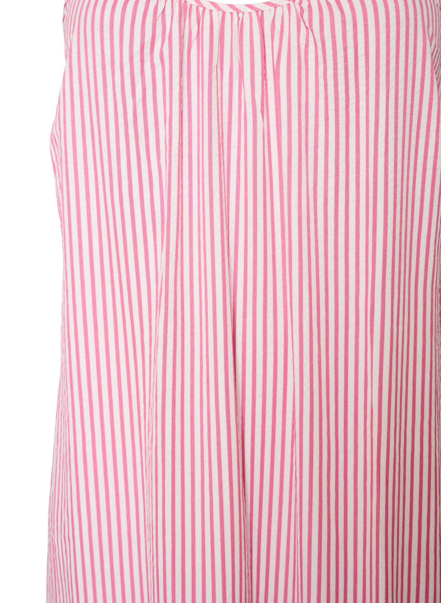 ZizziSommerkjole med striper og A-form, Rosa, Packshot image number 2