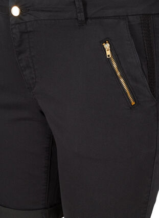 Tettsittende shorts med lommer, Black, Packshot image number 2