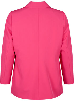 Zizzi Klassisk blazer med knappelukking, Pink Yarrow, Packshot image number 1