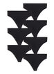 7-pack g-streng i bomull, Svart, Packshot image number 0