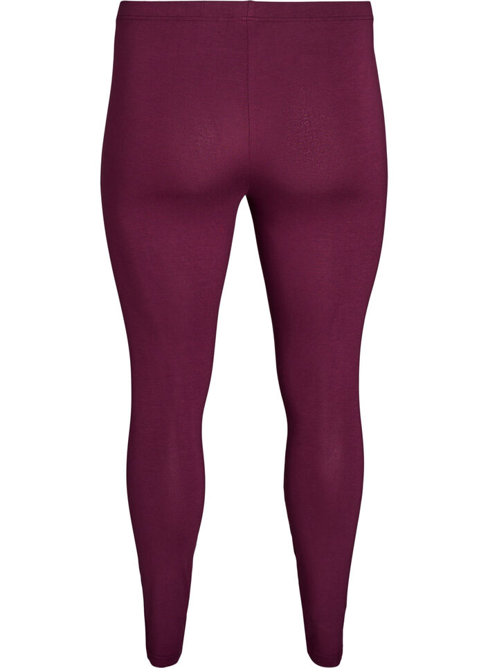 Basis leggings i viskose, R&oslash;d, Packshot image number 1