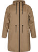 Lett parkas med hette, Brun, Packshot image number 0