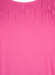 Bluse med tekstur og 3/4 ermer, Rosa, Packshot image number 2