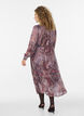 Midikjole med paisley-trykk og elastisk midje, Lilla, Model image number 1