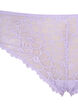 Blomstret g-streng i blonde med normalh&oslash;y midje, Lilla, Packshot image number 2