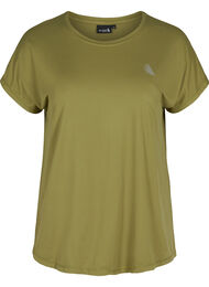 Ensfarget T-skjorte til trening, Olive Drab