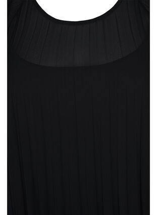 Kjole med 2/4-ermer og A-form, Black, Packshot image number 2