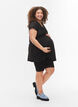 Kortermet bluse til gravide, Black, Model image number 1
