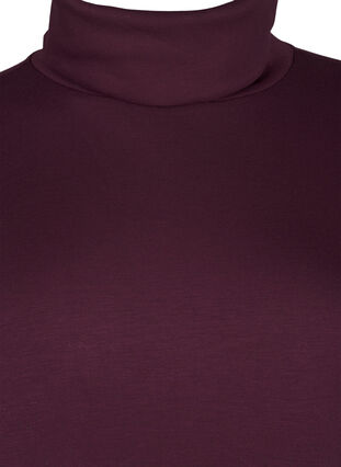 Zizzi Turtleneck kjole i A-linjefasong, Rød, Packshot image number 2