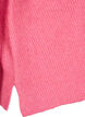 Strikket bluse med v-hals og lange ermer, Bubblegum Wh. Mel., Packshot image number 3