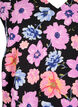 Blomstret topp med V-hals, Black Big Flower AOP, Packshot image number 2
