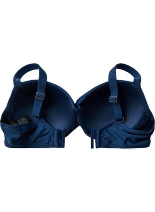 Zizzi Bikinitopp med bøyler og drapering, Naval Academy Solid, Packshot image number 4