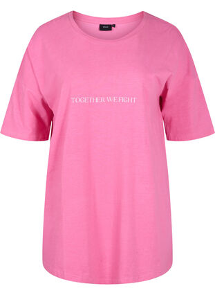 Support the breasts - T-skjorte i bomull, Wild Orchid, Packshot image number 0