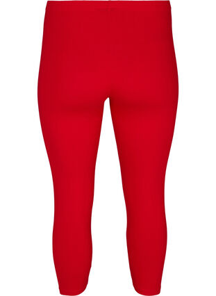 Zizzi 3/4-basisleggings, Tango Red, Packshot image number 1