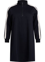 Kort genserkjole med høy hals, Black