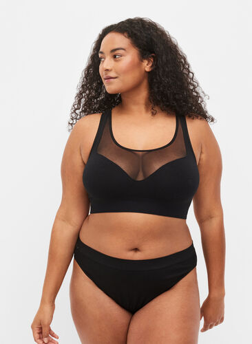 Myk BH med mesh, Black, Model image number 3