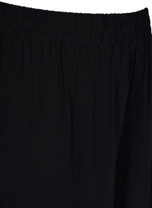 Løstsittende shorts med blomstermønster, Black, Packshot image number 2