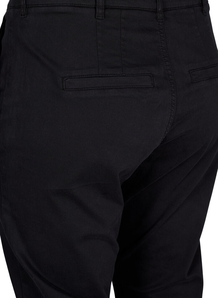 Chinos i bomull, Black, Packshot image number 3