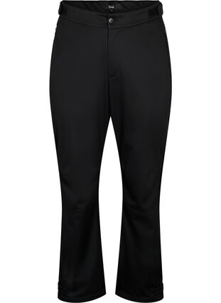 Zizzi Softshellbukser, Black, Packshot image number 0