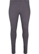 Grå melert leggings, Dark Grey Melange, Packshot image number 0