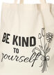 Tote bag med trykk, Svart, Packshot image number 2