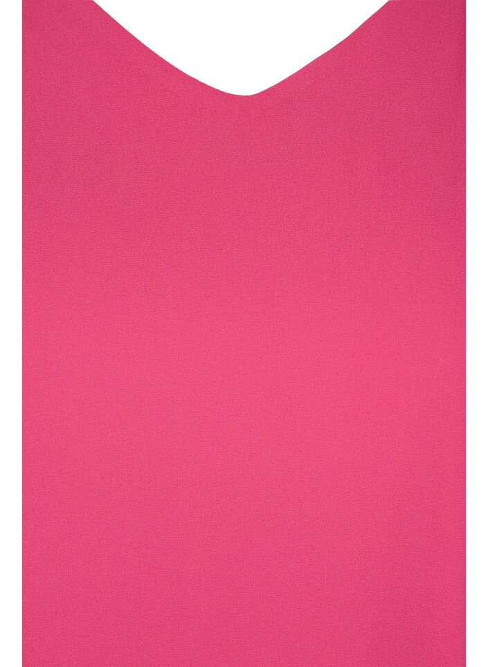 Bluse med korte ermer, Magenta, Packshot image number 2