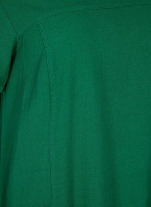 Kortermet kjole i bomull, Verdant Green, Packshot image number 2