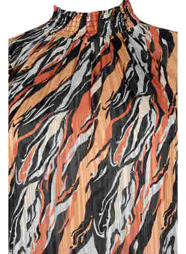 Mønstrete bluse med smock, Multi Aop, Packshot image number 2