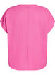 FLASH - Løs bluse med cap-ermer, Rosa, Packshot image number 1