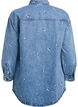 Denimskjorte med broderte motiver, Blå, Packshot image number 1