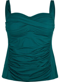 Tankini med drapering, Grønn Tankini med drapering