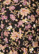 Midikjole med blomstertrykk og avtakbart knytebelte, Svart, Packshot image number 2