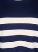 Stripete genser i viskose med 3/4 ermer, Navy Blazer/Birch, Packshot image number 2